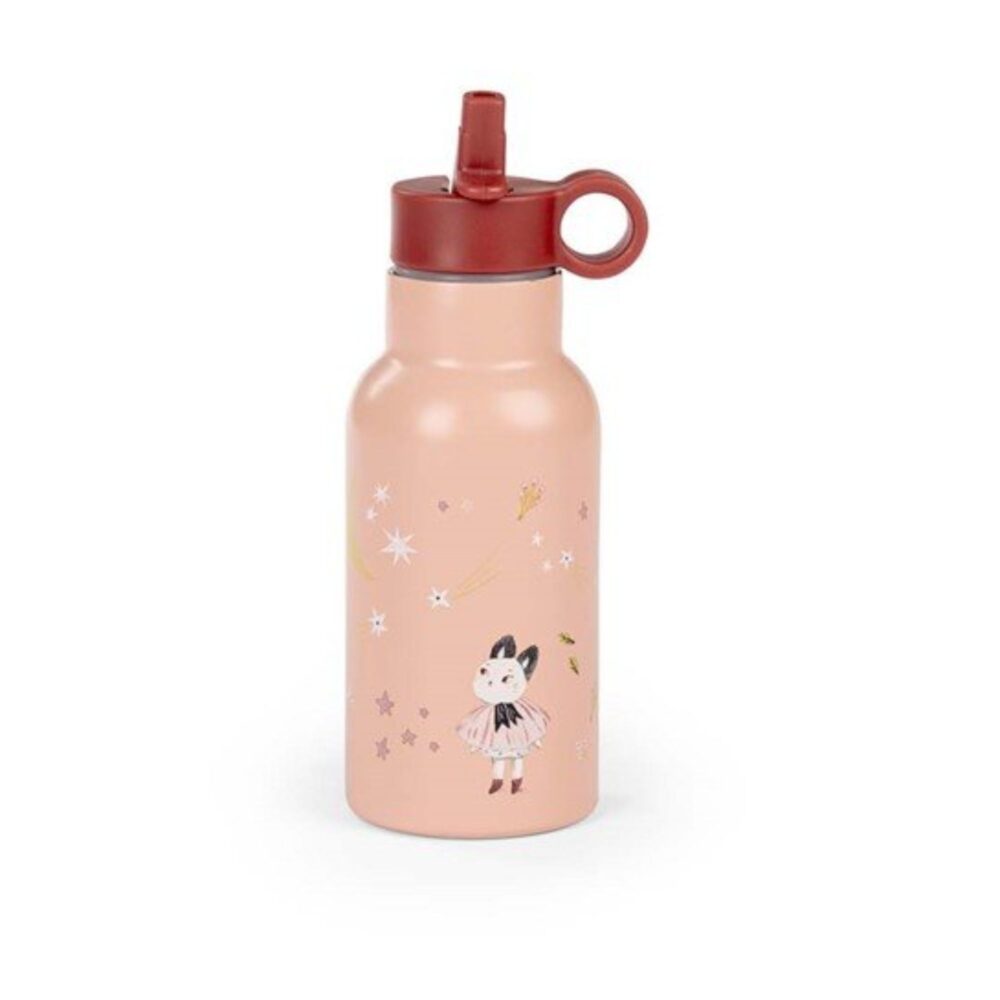 Tomatodo de acero inoxidable con cañita de 350 ml Colección Apres La Pluie - Moulin Roty