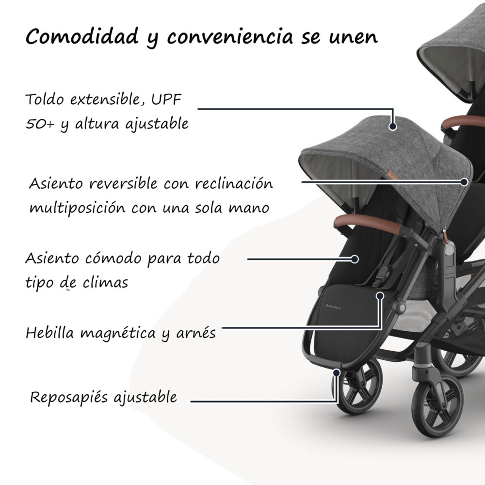 RUMBLESEAT V3 PARA COCHE UPPABABY MODELO VISTA 2015+/VISTA V2/VISTA V3