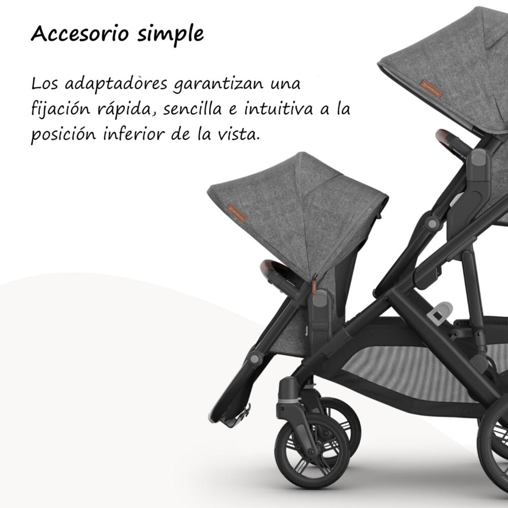 Cochecito Vista V3 + 1 asiento adicional UPPAbaby – Comodidad y Funcionalidad para Bebé