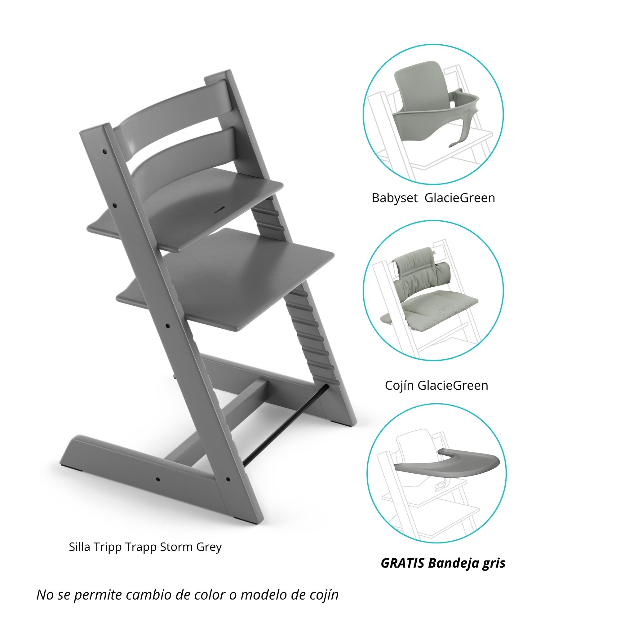 SILLA STOKKE MODELO TRIPP TRAPP DE ROBLE