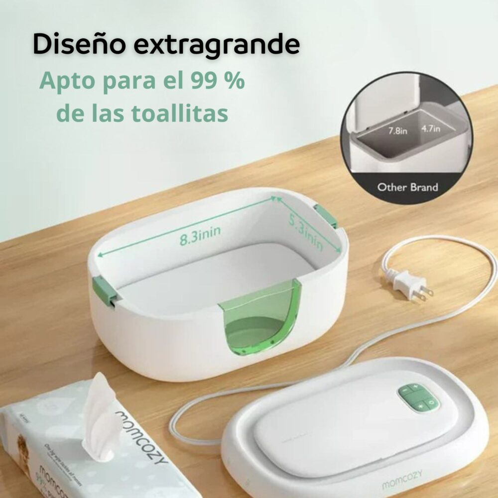 CALENTADOR DE TOALLITAS PARA BEBÉ MOMCOZY