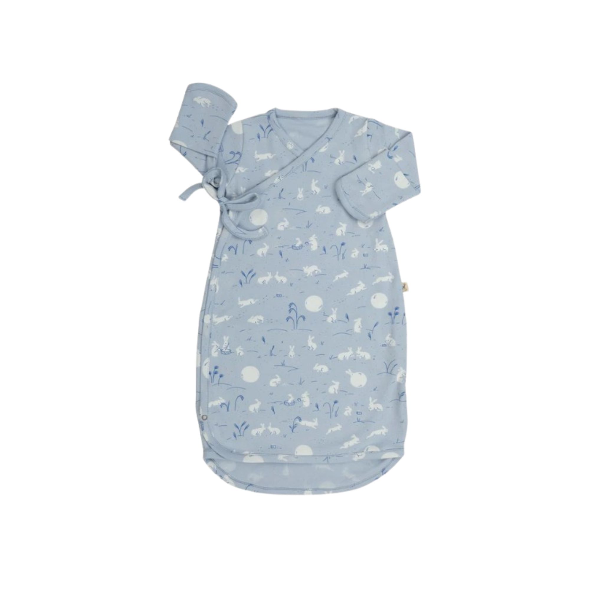 VESTIDO DE 100% ALGODÓN PIMA "POINTELLE" SHADOW GRAY RED CARIBOU