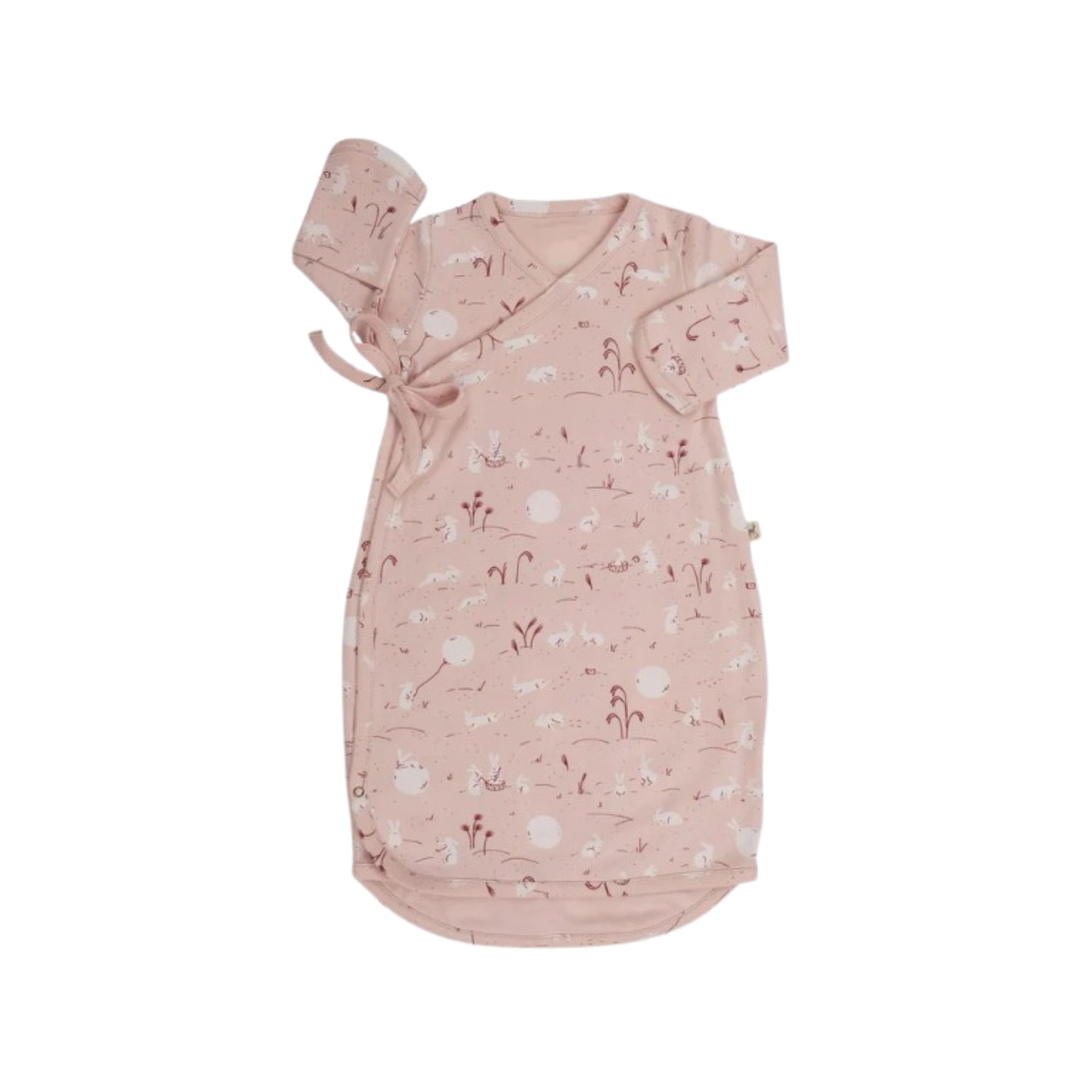 VESTIDO DE 100% ALGODÓN PIMA "POINTELLE" SHADOW GRAY RED CARIBOU