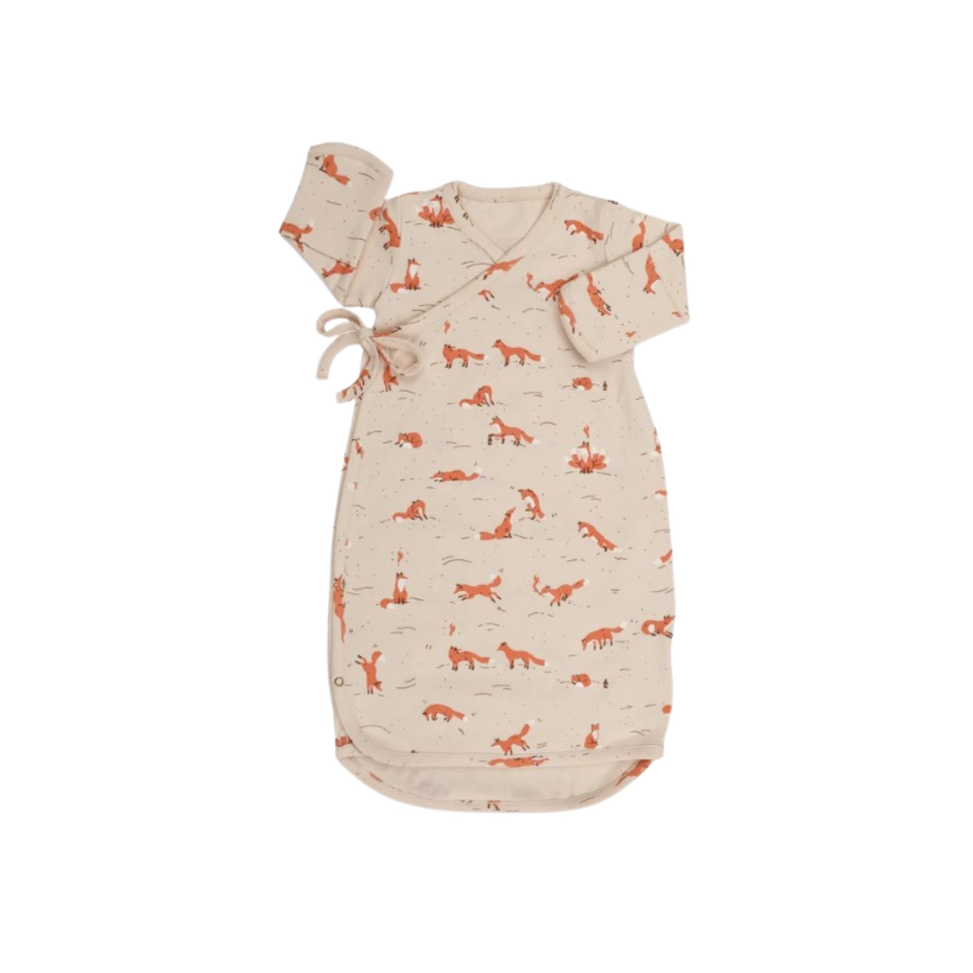 VESTIDO DE 100% ALGODÓN PIMA "POINTELLE" SHADOW GRAY RED CARIBOU