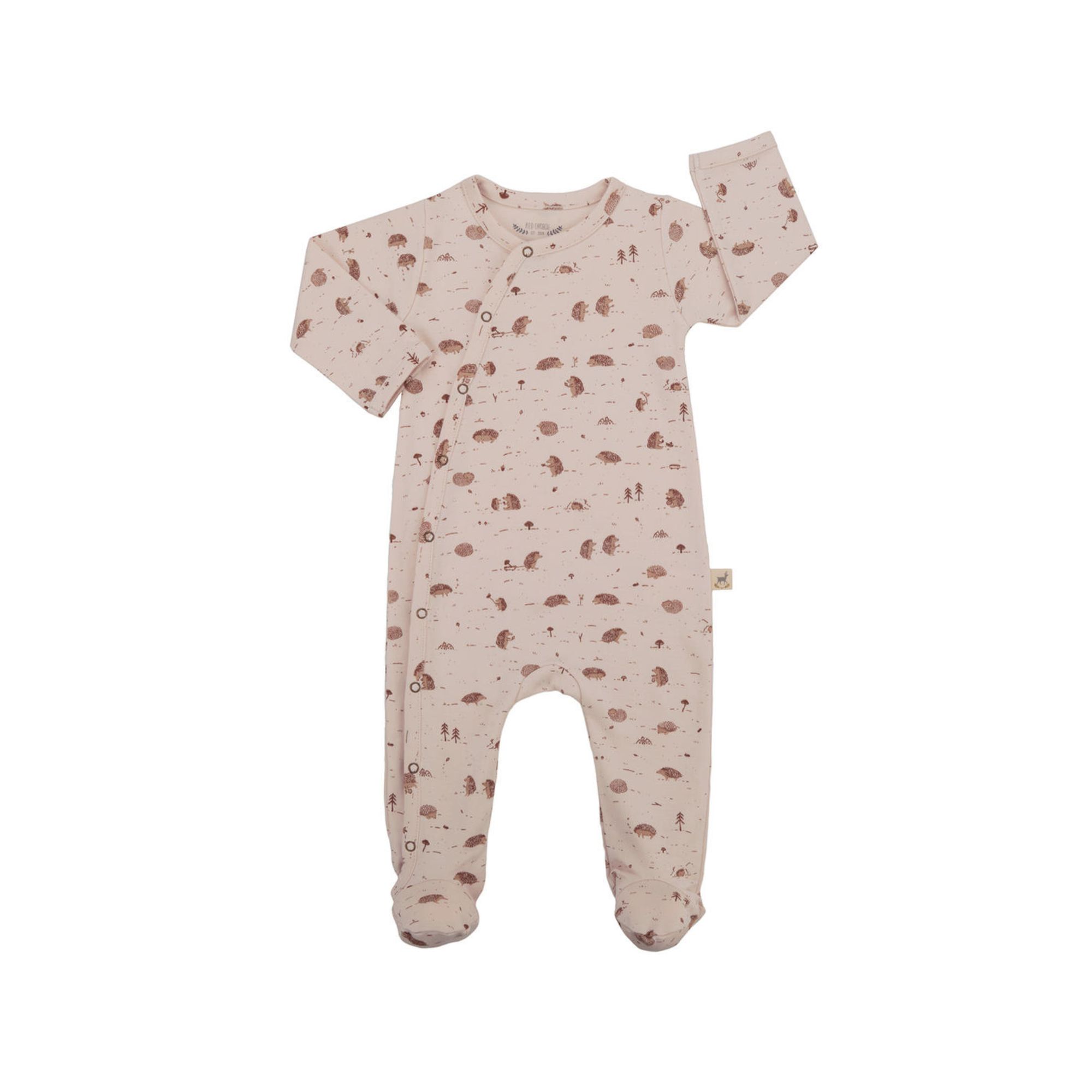 MANTA REVERSIBLE FLORES SILVESTRES 100% ALGODÓN PIMA DE 75 CM RED CARIBOU