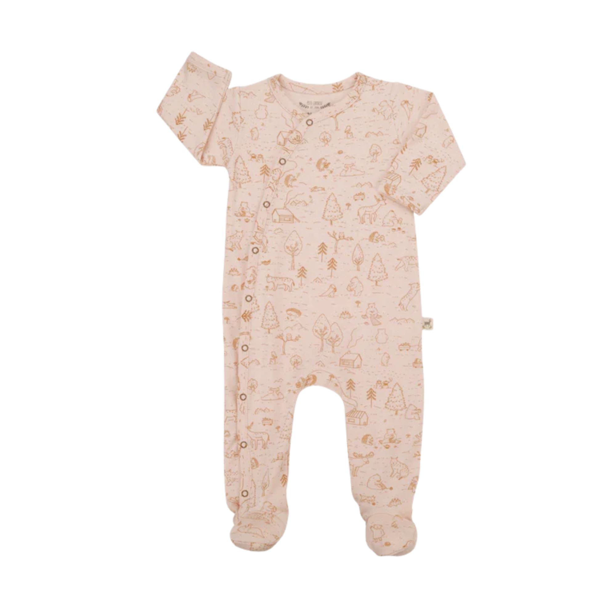 MANTA REVERSIBLE FLORES SILVESTRES 100% ALGODÓN PIMA DE 75 CM RED CARIBOU