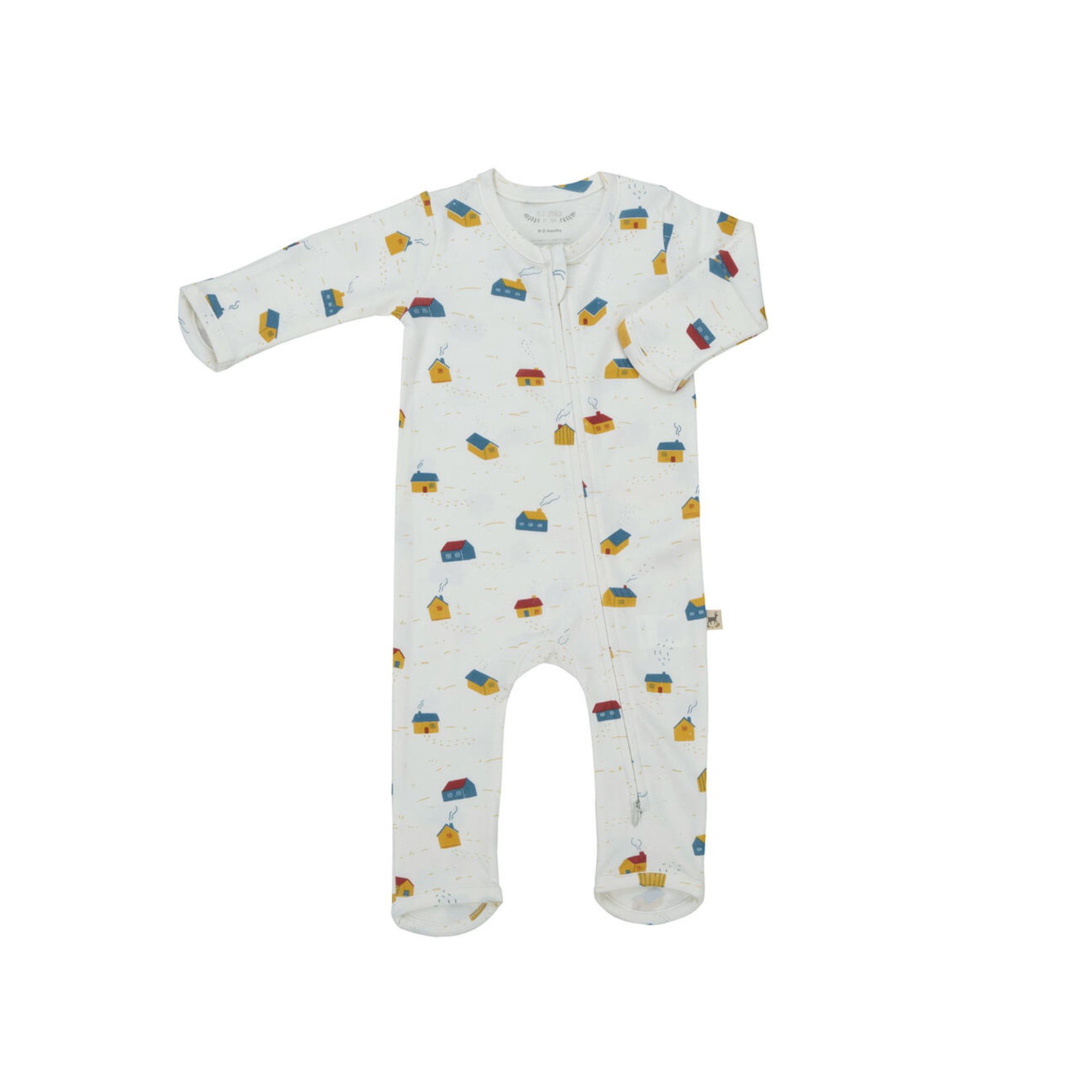 PIJAMA CON CIERRE "WOODLAND HEDGIES" TAPIOCA RED CARIBOU