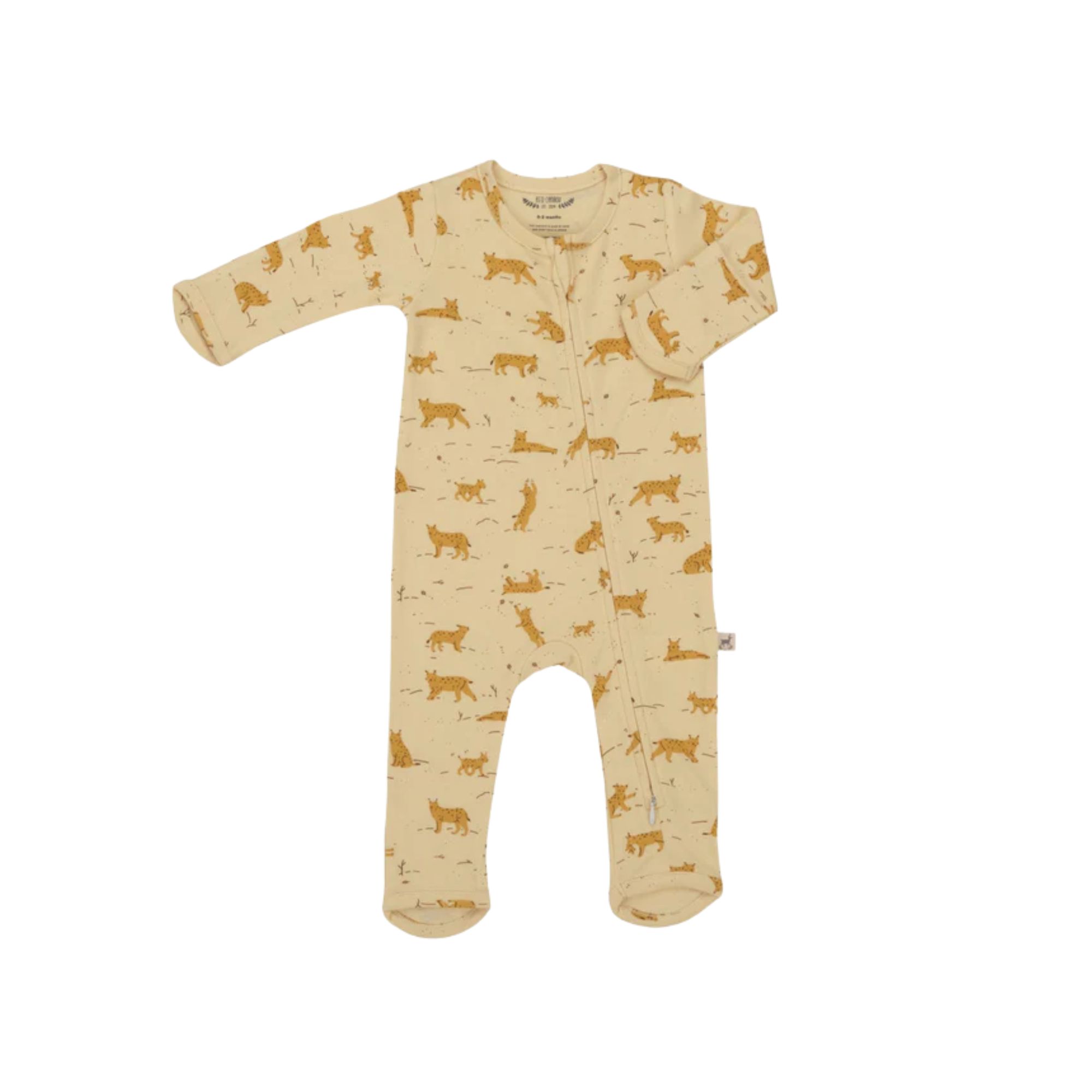 PIJAMA CON CIERRE "WOODLAND HEDGIES" TAPIOCA RED CARIBOU