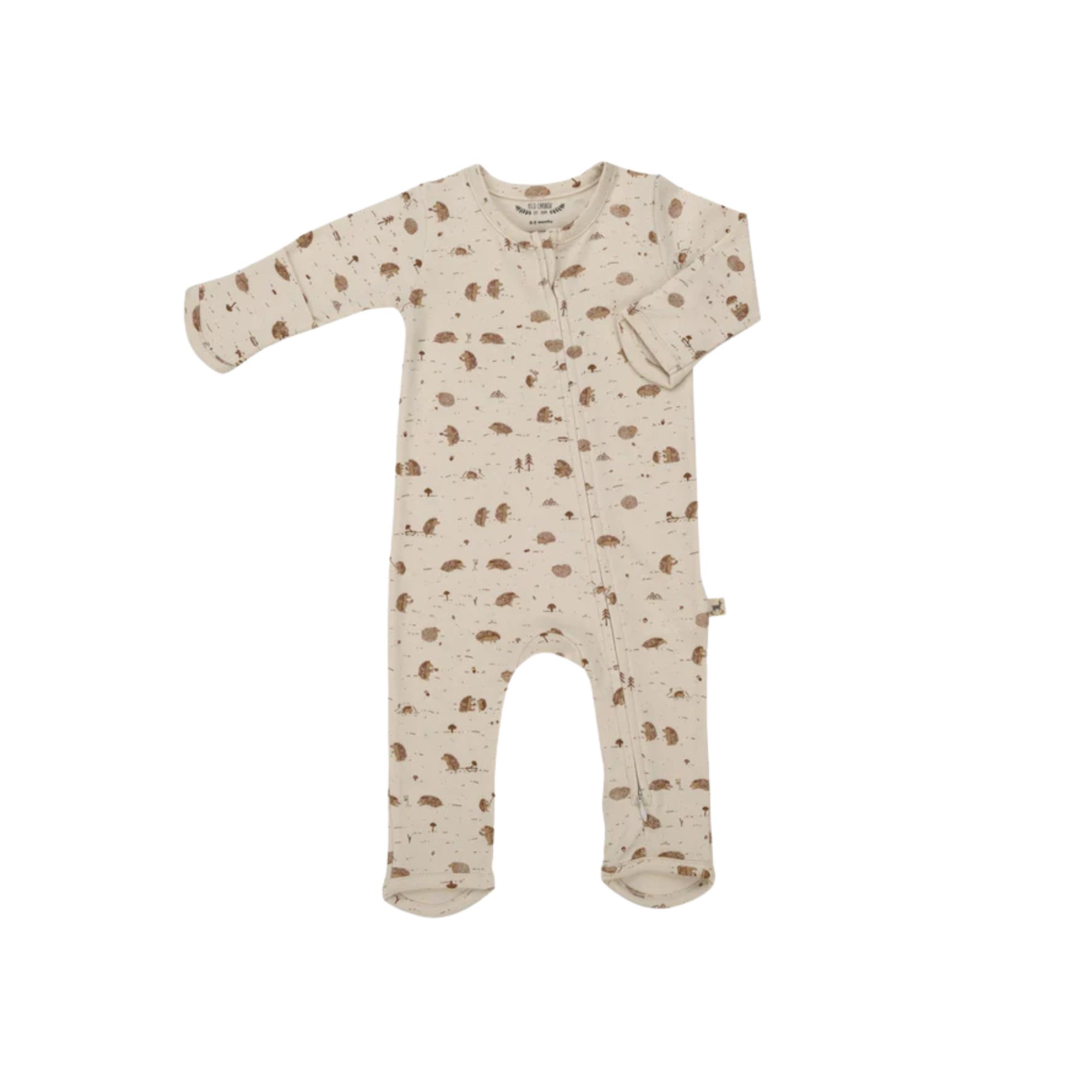 PIJAMA CON CIERRE "WOODLAND HEDGIES" TAPIOCA RED CARIBOU