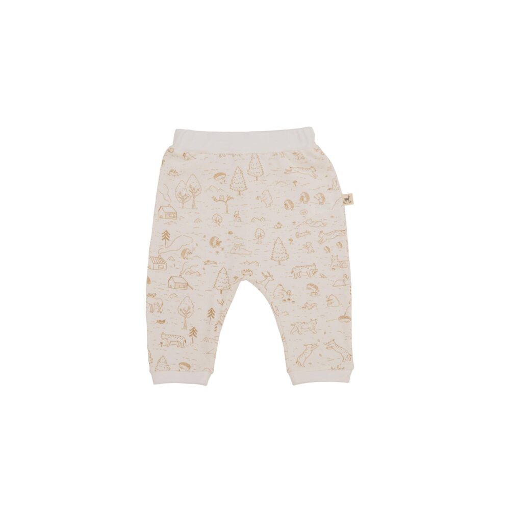 PANTALÓN 100% ALGODÓN "THE STORY" IVORY RED CARIBOU