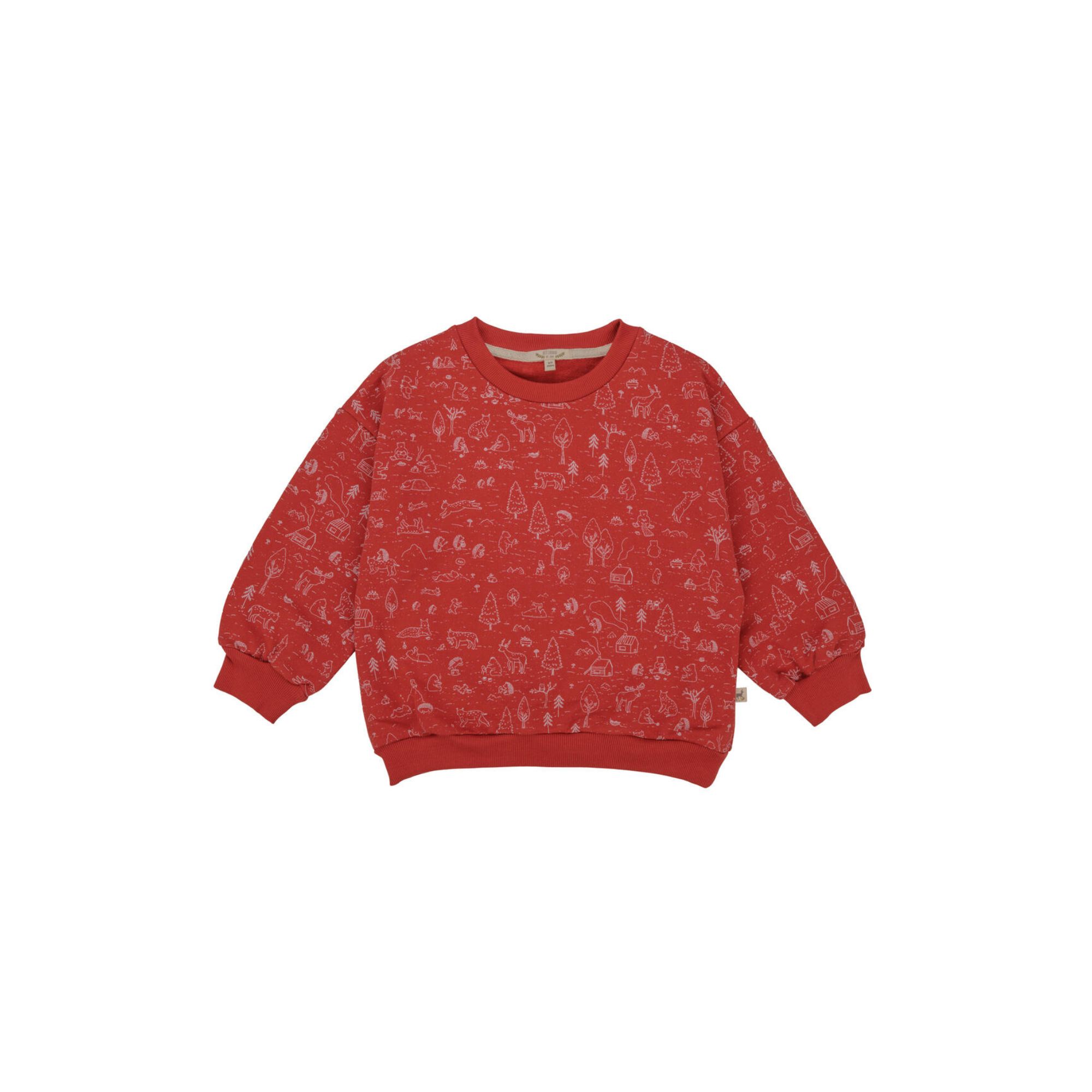 POLERA CON MANGAS GLOBO DE BEBÉ ROSA CAOBA 100% ALGODÓN PIMA RED CARIBOU