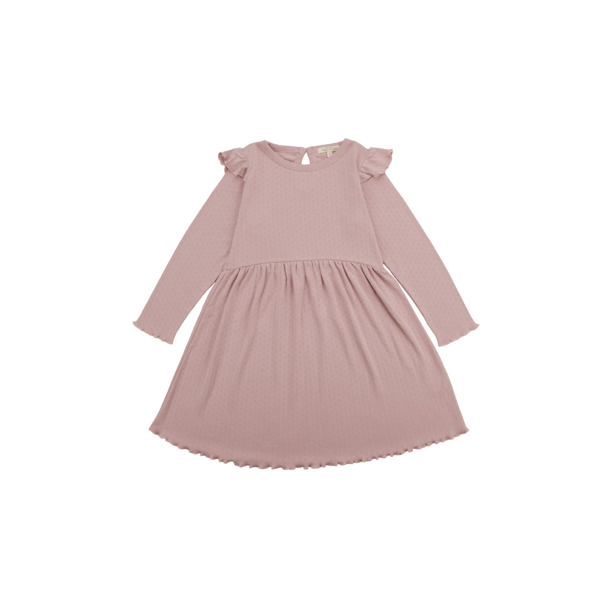 VESTIDO DE 100% ALGODÓN PIMA "POINTELLE" SHADOW GRAY RED CARIBOU