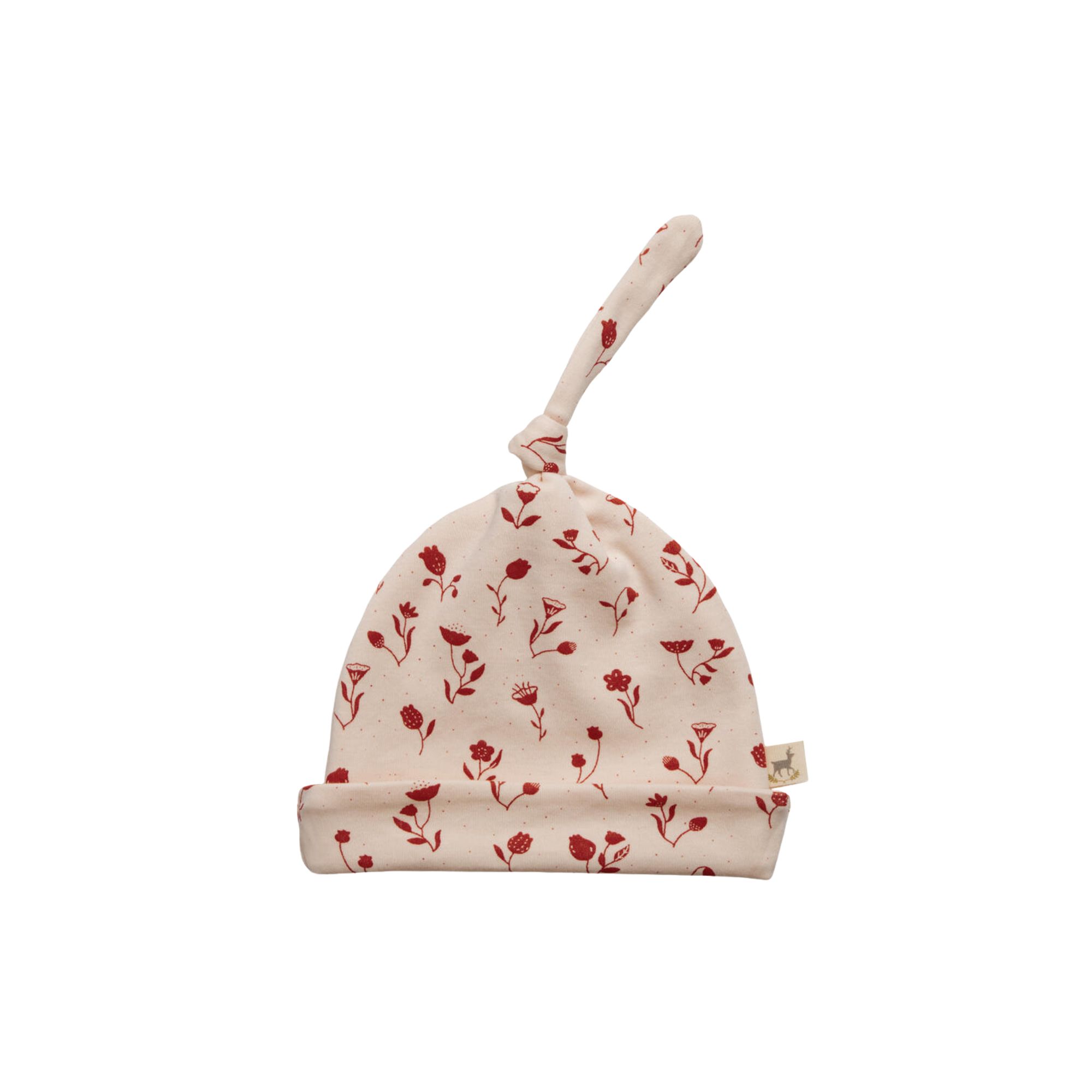 MANTA REVERSIBLE FLORES SILVESTRES 100% ALGODÓN PIMA DE 75 CM RED CARIBOU