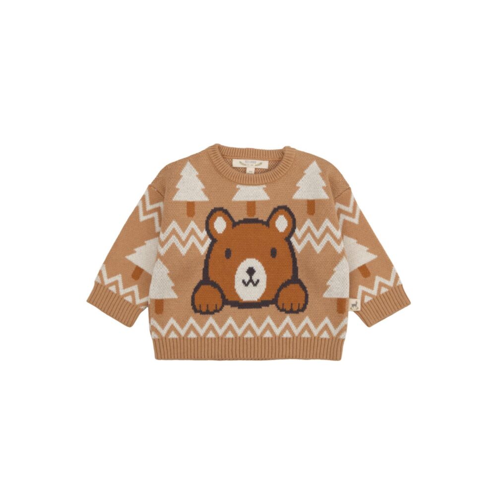 CHOMPA KNIT "WINTER CLUB" CASHEW MULTI RED CARIBOU