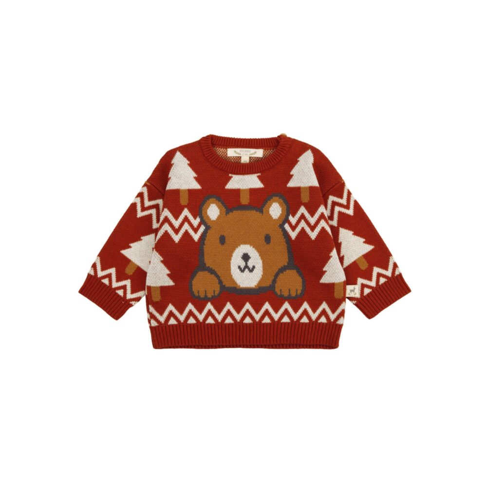 CHOMPA KNIT "WINTER CLUB" KETCHIP MULTI RED CARIBOU