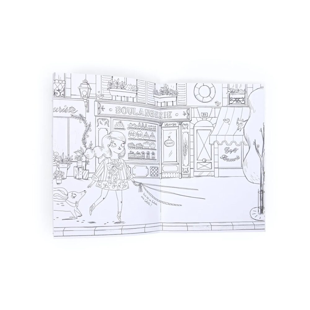 CUADERNO DE 36 PÁGINAS PARA COLOREAR COLECCIÓN LES PARISIENNES