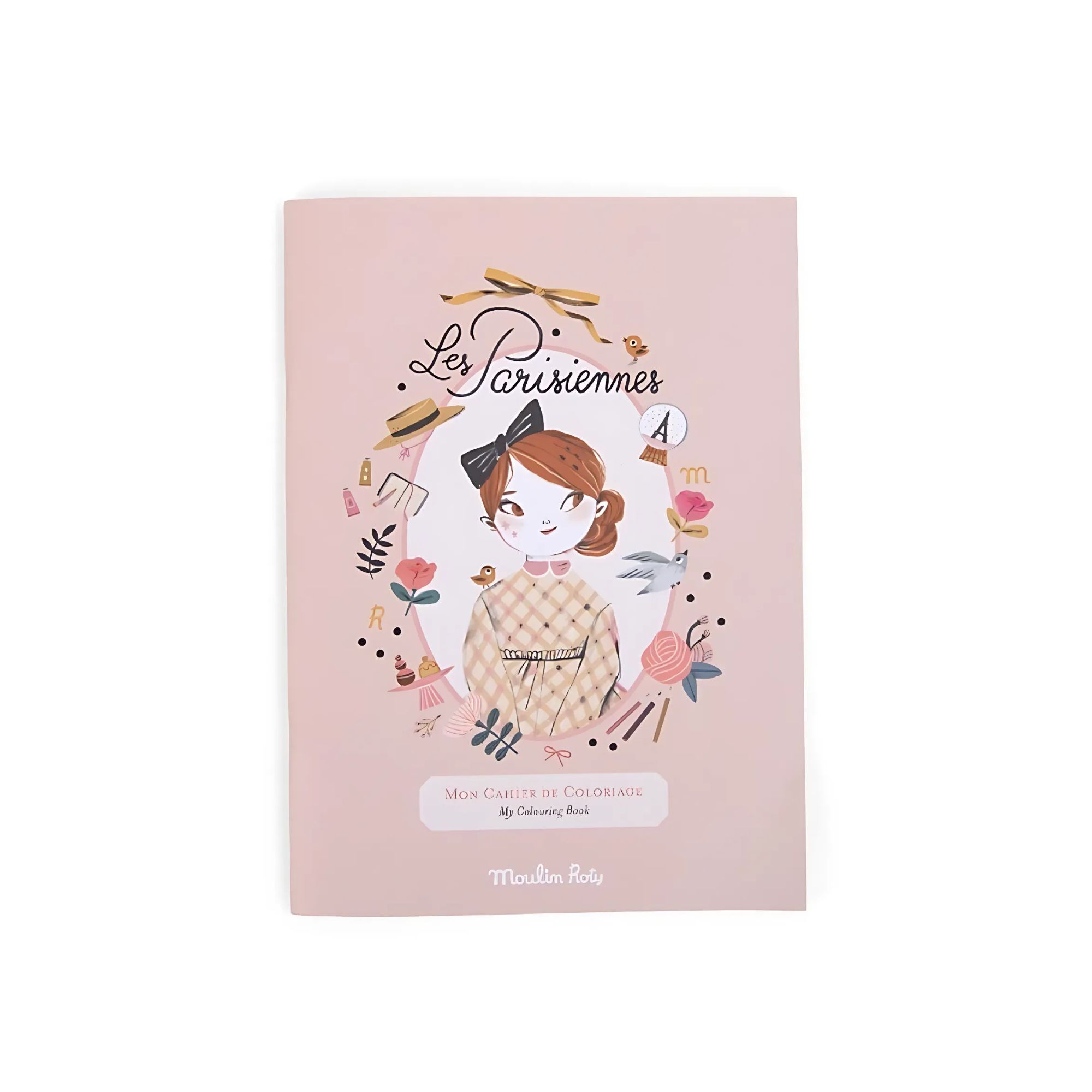 TARJETA NOCTURNA PARA DIBUJAR ROSA/NARANJA COLECCIÓN LE JARDIN DU MOULIN