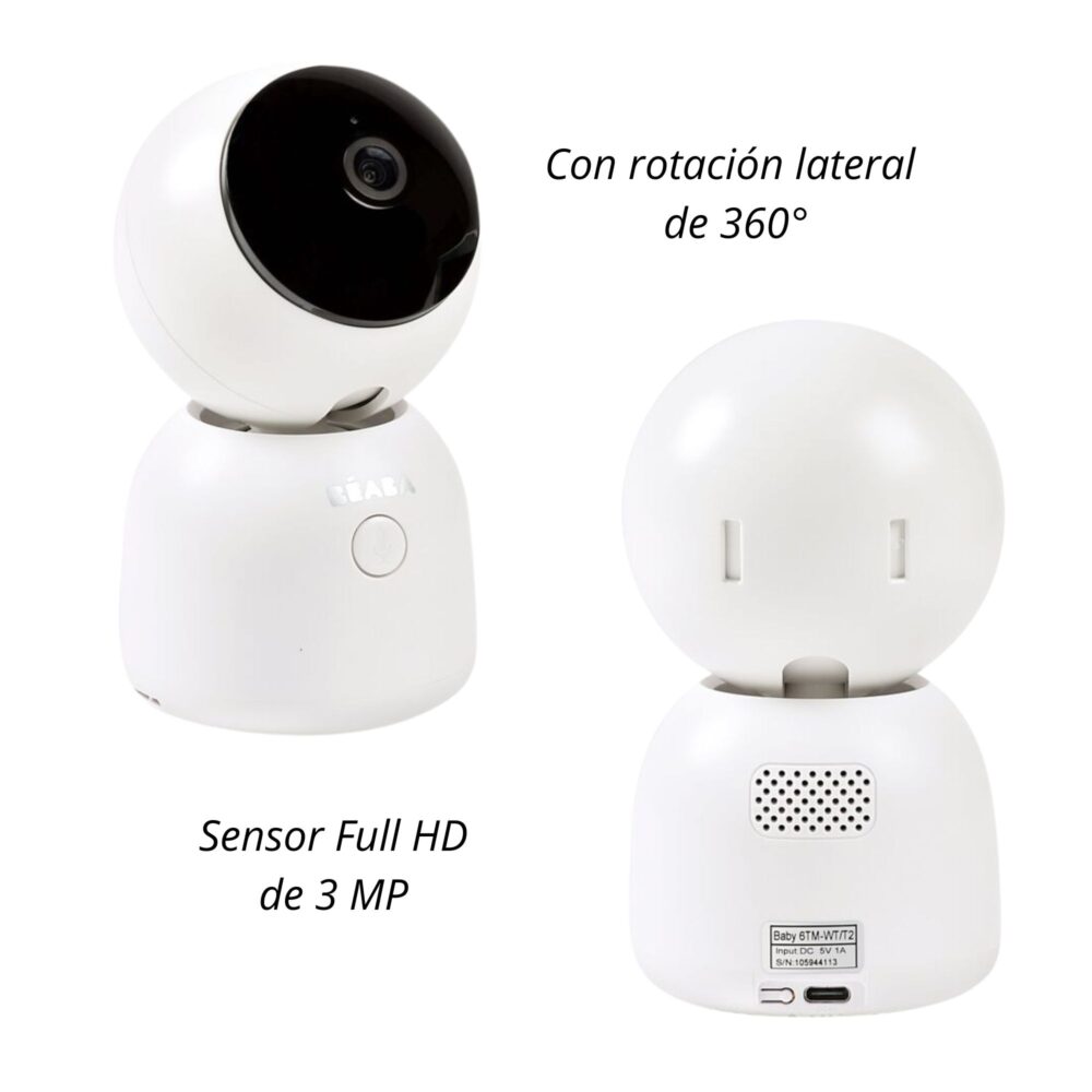 VIDEO BABY MONITOR ZEN NIGHT LIGHT - WHITE BEABA