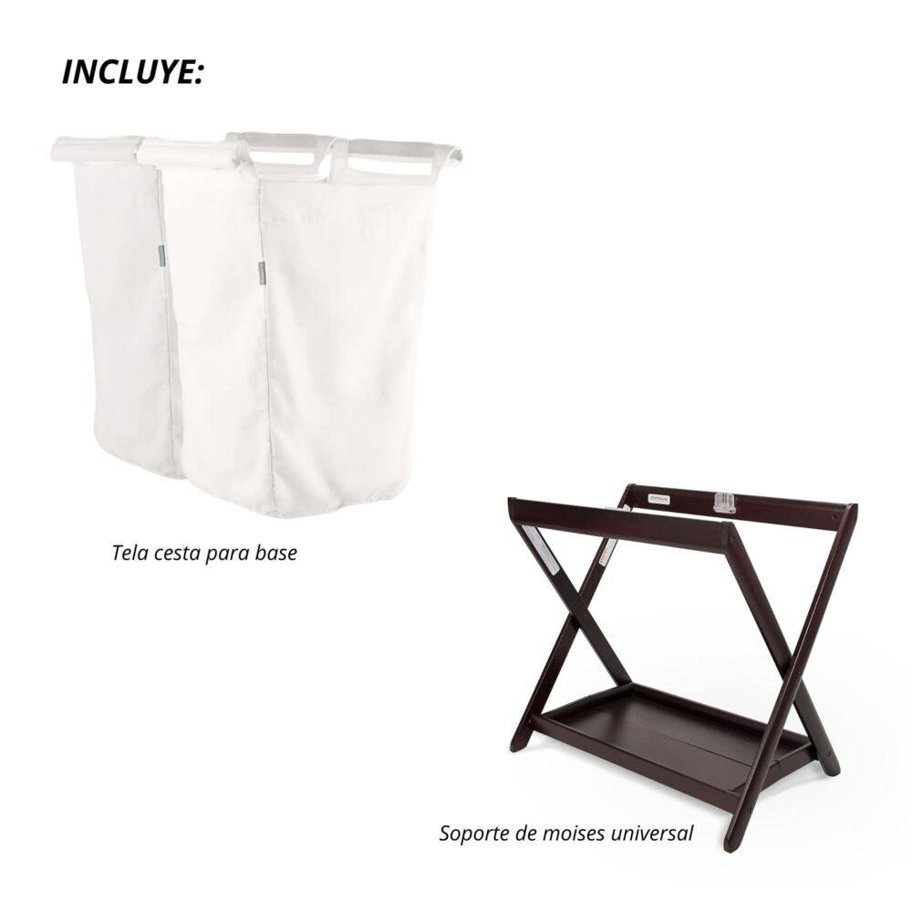 PACK CESTO CON SOPORTE DE MOISÉS UPPABABY