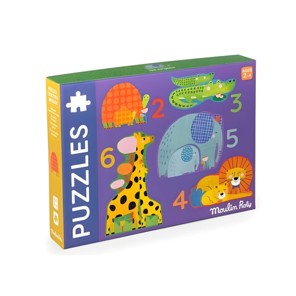 PUZZLE EVOLUTIVOS DE LES TOUPITIS (20 PIEZAS) MOULIN ROTY