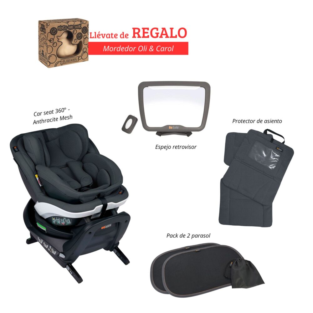 CAR SEAT IZI TURN B I-SIZE BESAFE + ACCESORIOS