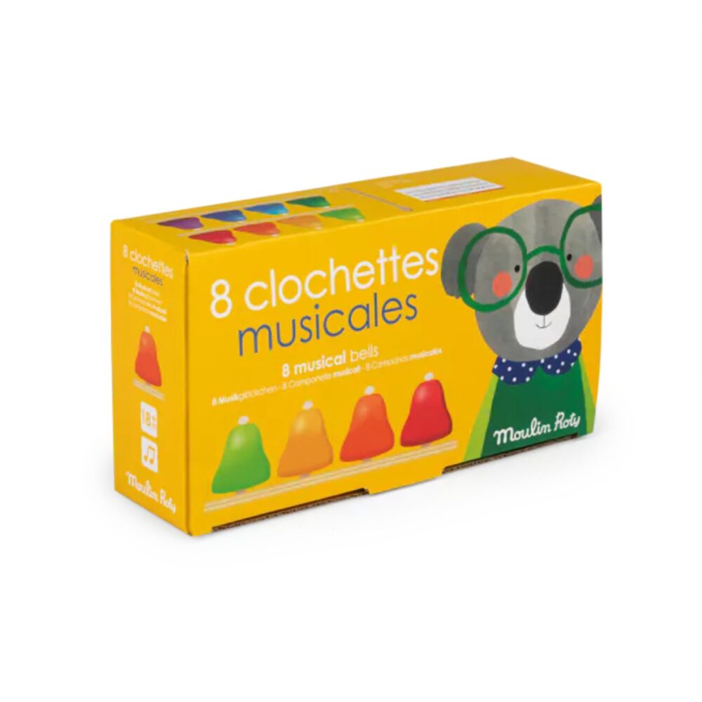 8 CAMPANAS MUSICALES LES POPIPOP MOULIN ROTY