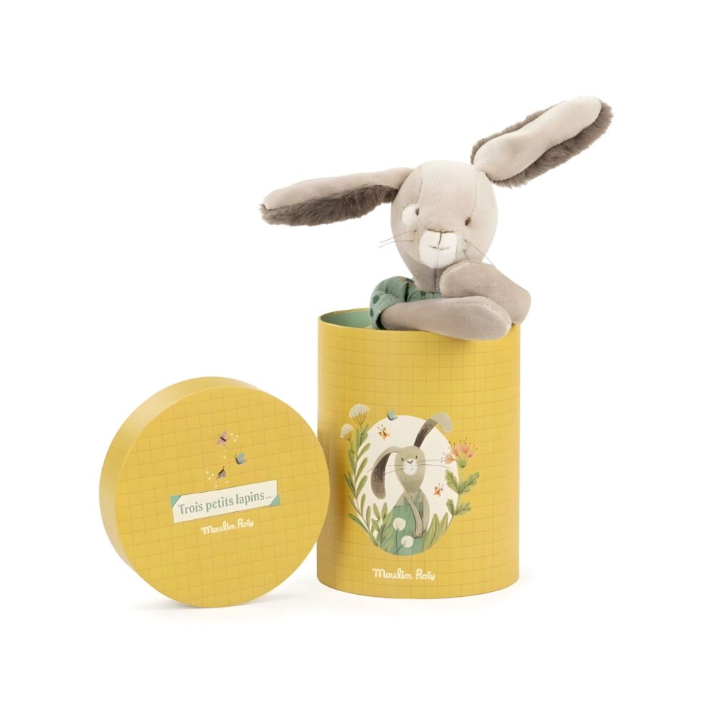 PELUCHE CONEJO SALVIA EN CAJA MOULIN ROTY