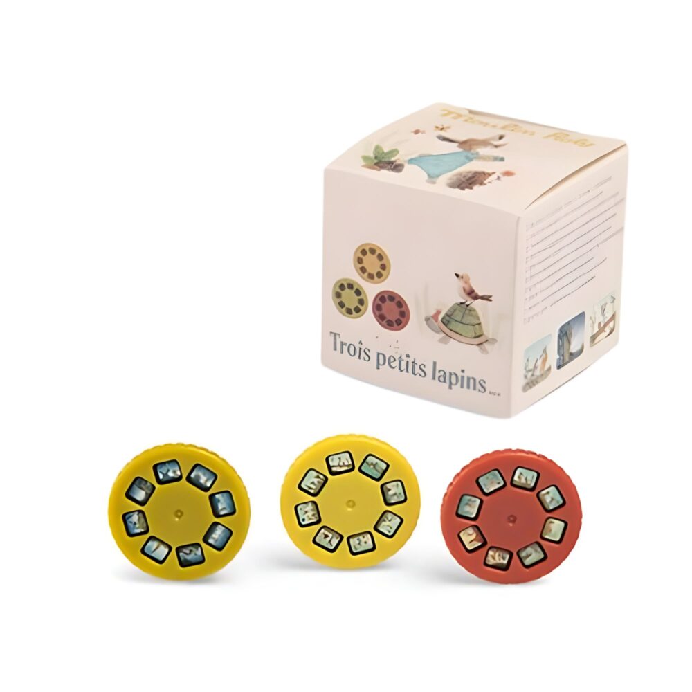 CAJA CON 3 DISCOS PARA LINTERNA MOULIN ROTY