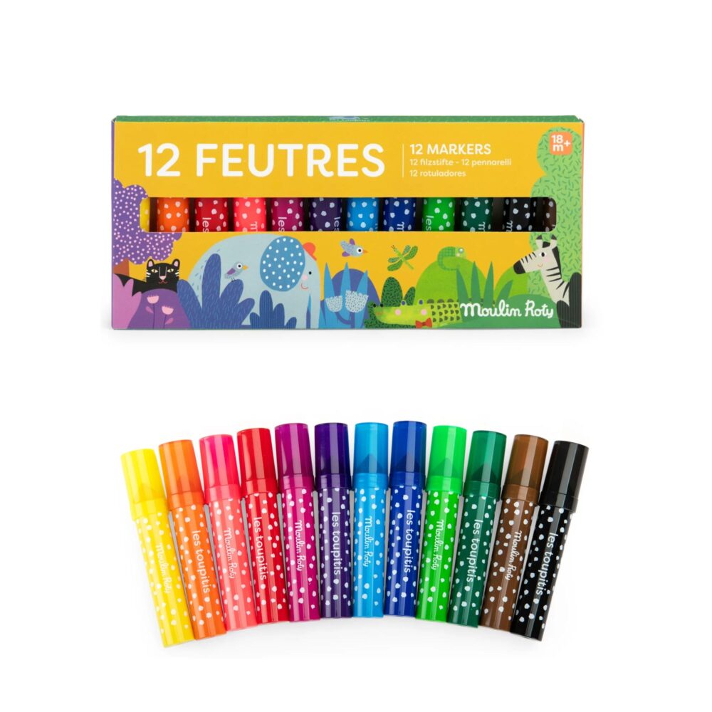 12 ROTULADORES LES TOUPITIS DE MOULIN ROTY