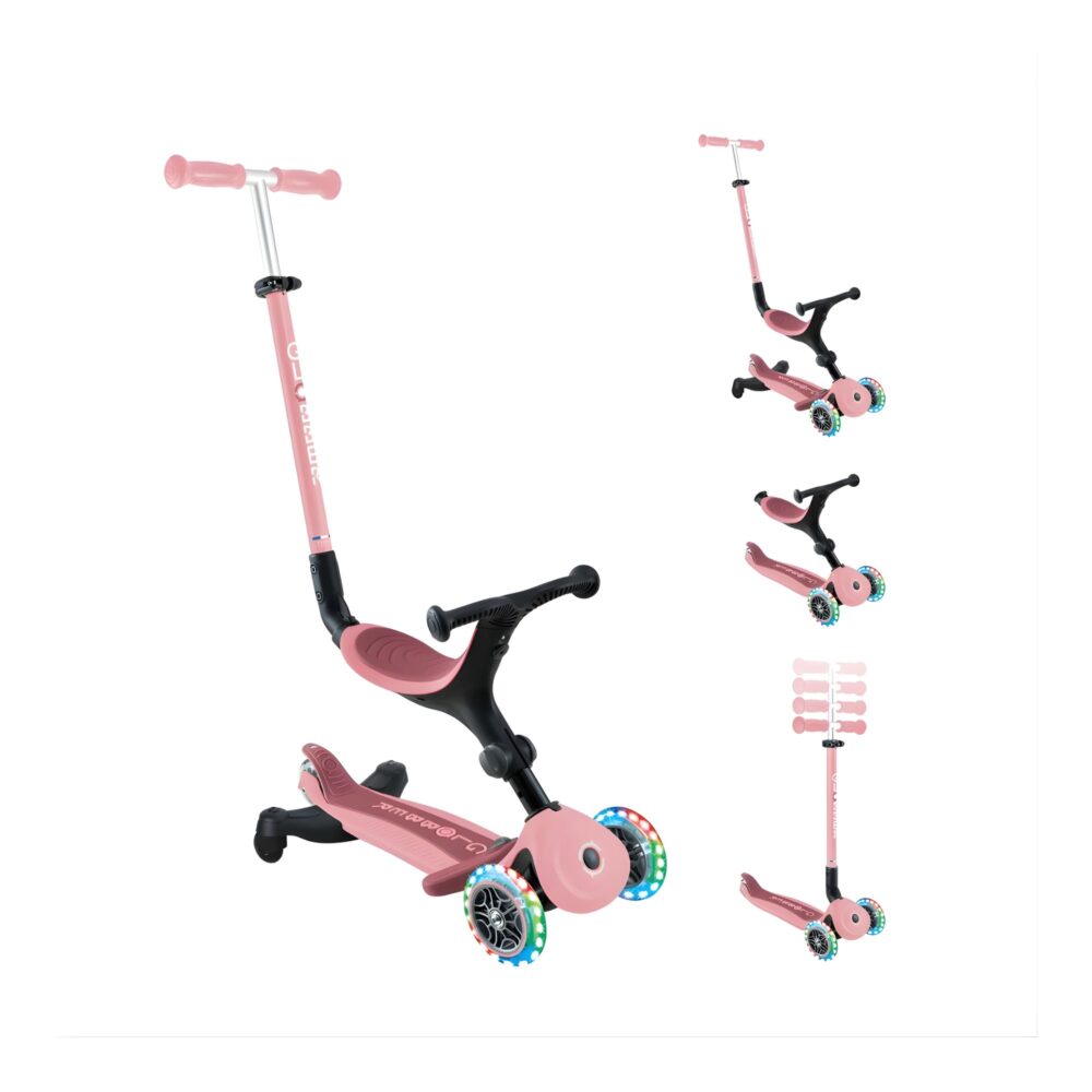 SCOOTER EVOLUTIVO 5 EN 1 CON RUEDAS LED Y GIRO 360 ° GLOBBER