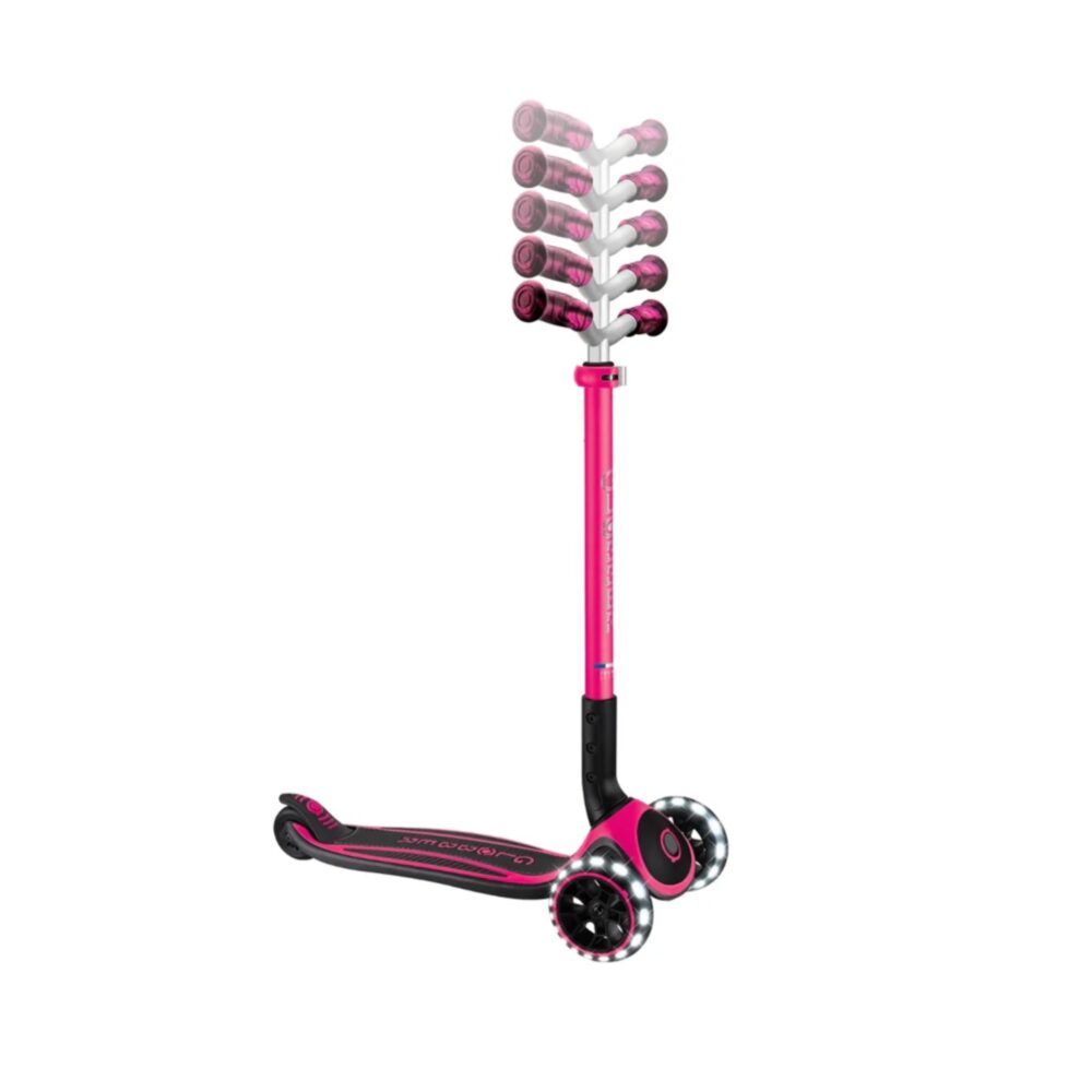 SCOOTER GLOBBER ACE LED FUCSIA