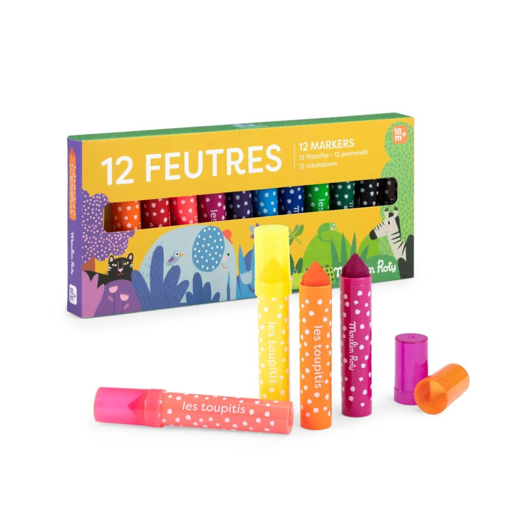 12 ROTULADORES LES TOUPITIS DE MOULIN ROTY