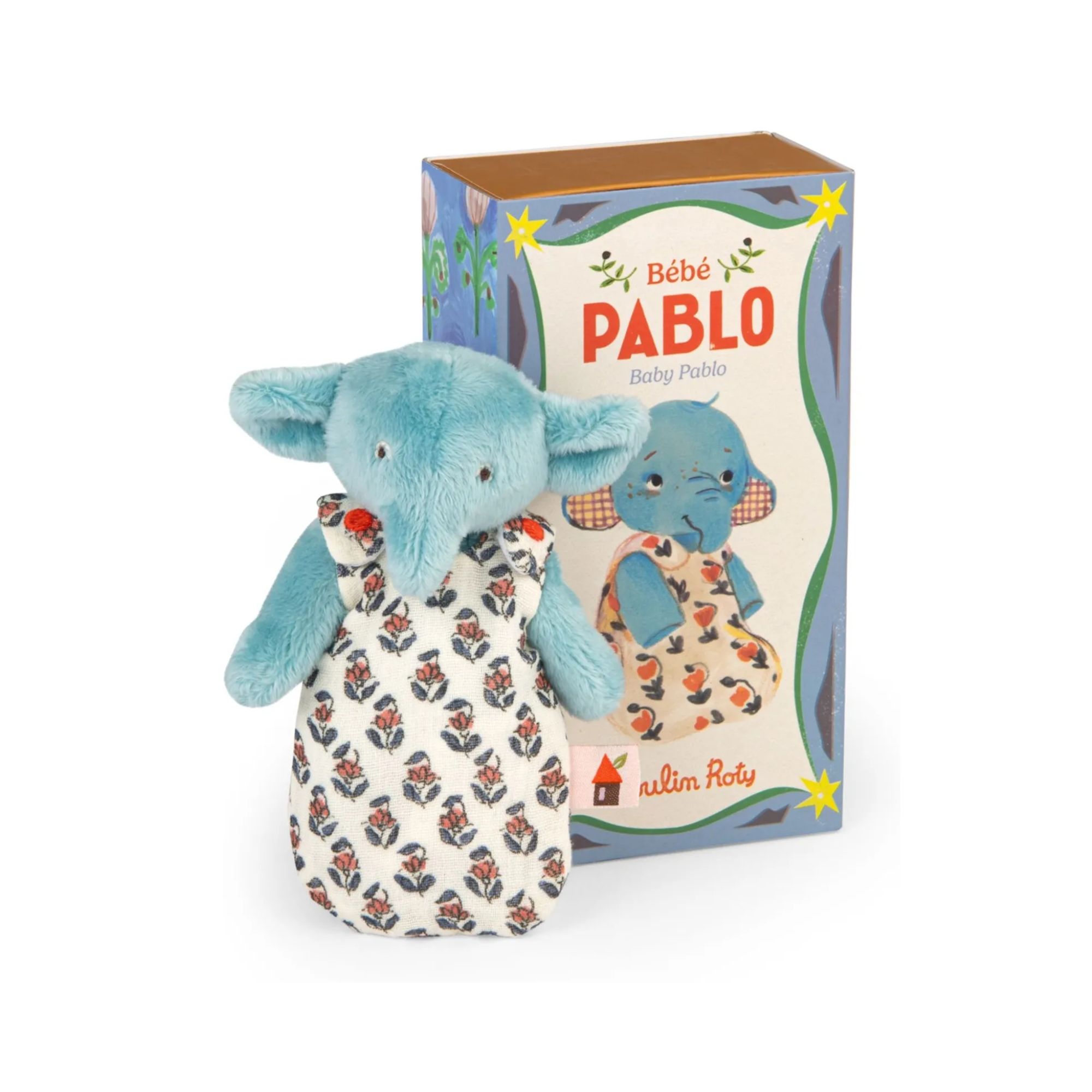PELUCHE BABY PABLO EL ELEFANTE LES MINOUCHKAS DE MOULIN ROTY