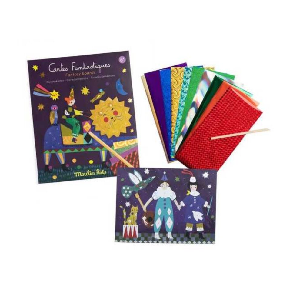 TARJETAS FANTÁSTICAS LES COMETES FILANTES DE MOULIN ROTY