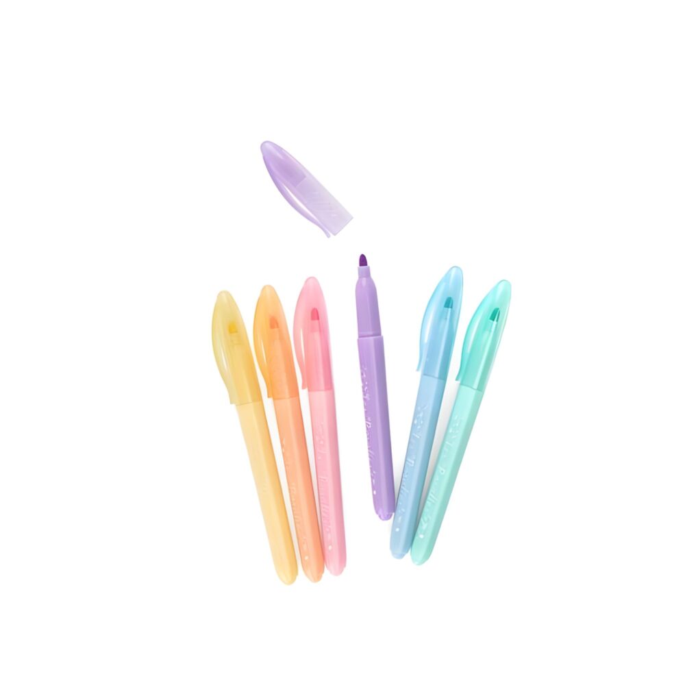 6 ROTULADORES PASTELES LES ROSALIES DE MOULIN ROTY