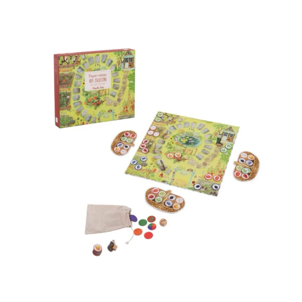 JUEGO DE RECORRIDO MERIENDA EN EL JARDÍN