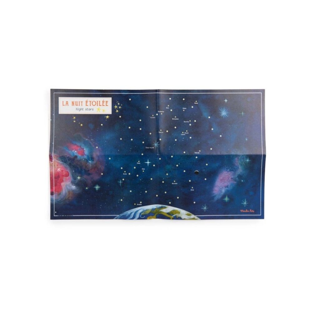 MAPA CELESTE CON CALCOMANÍAS EL JARDIN