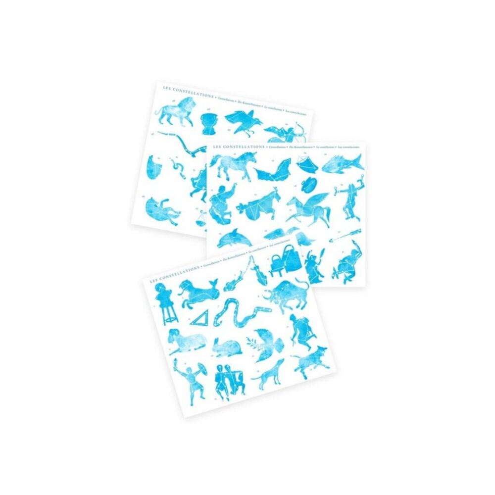 MAPA CELESTE CON CALCOMANÍAS EL JARDIN