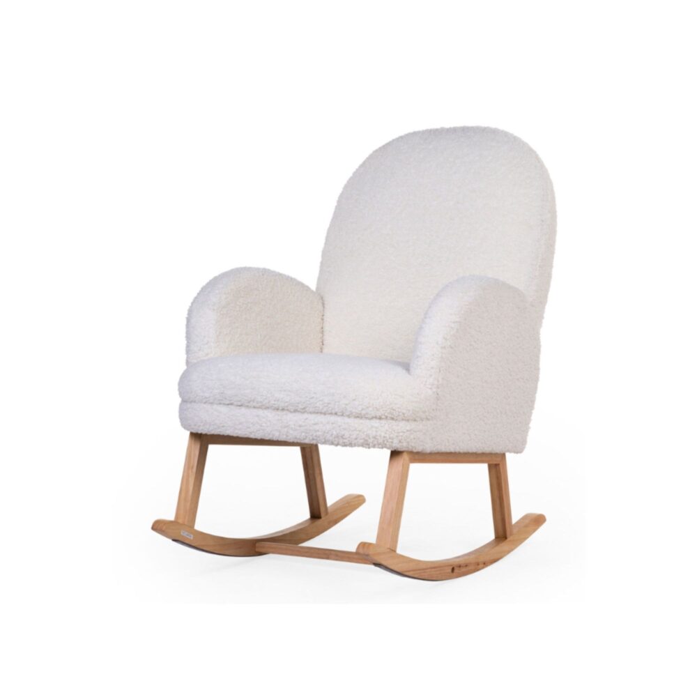 SILLA MECEDORA PARA ADULTO TEDDY BLANQUECINO