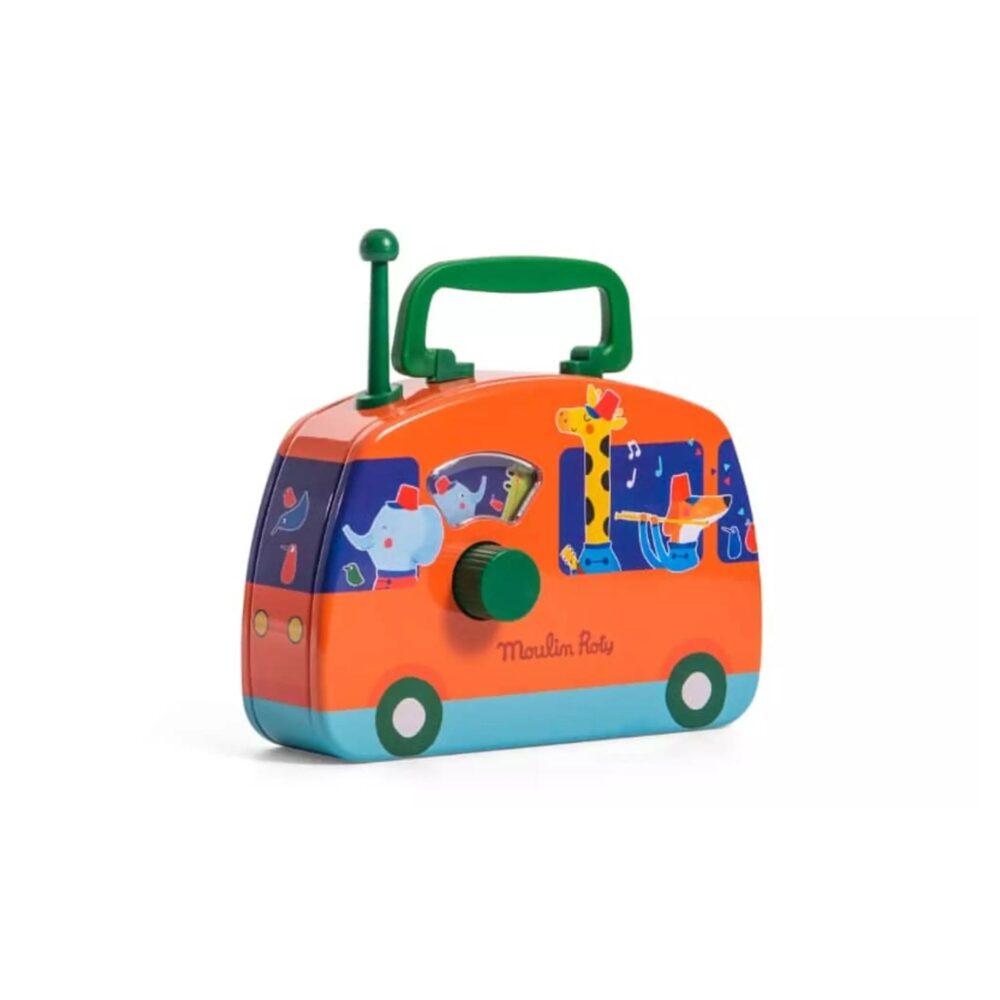 CAJA MUSICAL DE METAL AUTOBÚS