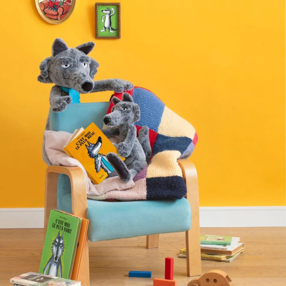 PELUCHE LOBO GIGANTE ESCUELA DEL OCIO