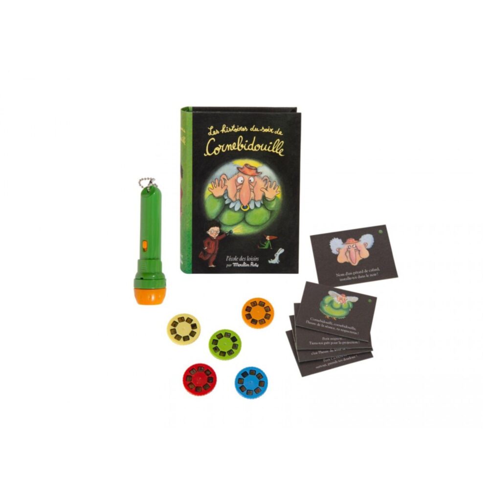 LIBRO LINTERNA PROYECTOR DE HISTORIAS CORNEBIDOUILLE