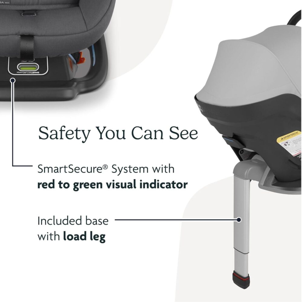 CAR SEAT ANTHONY MESA MAX (WHITE & GREY CHENILLE) UPPABABY