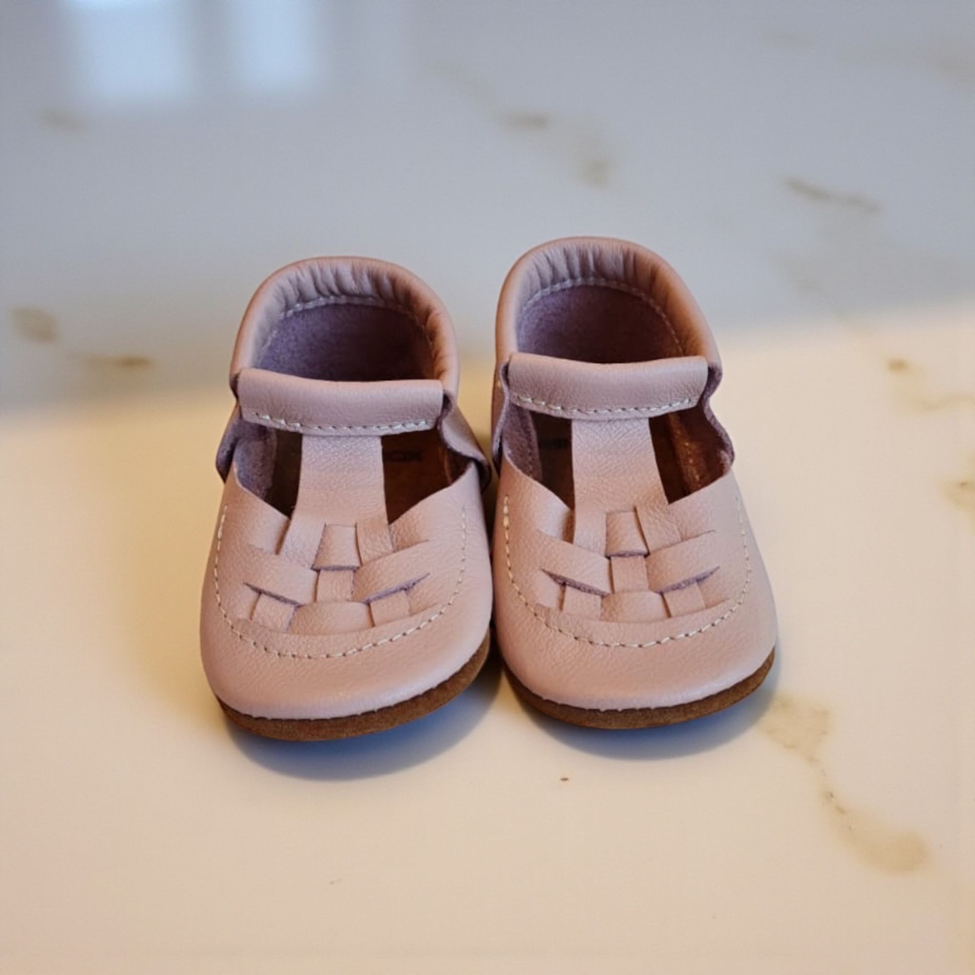 ZAPATOS JOLIE LAZO DORADO 100 % DE CUERO MINIMOX