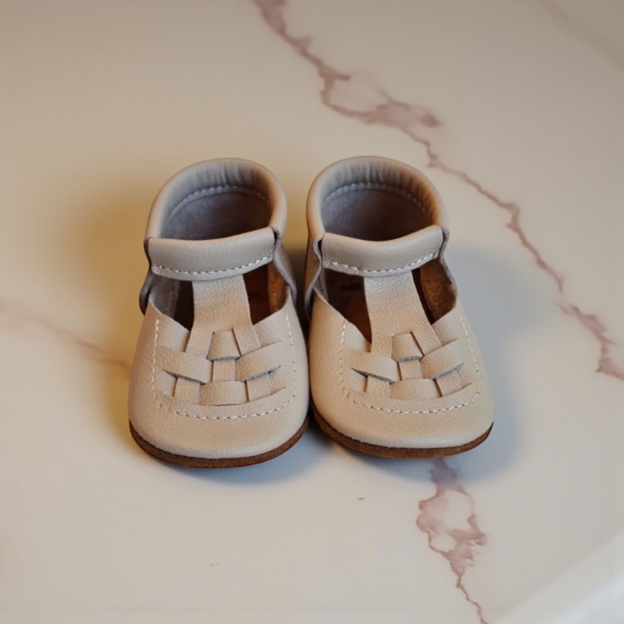 ZAPATOS JOLIE LAZO DORADO 100 % DE CUERO MINIMOX