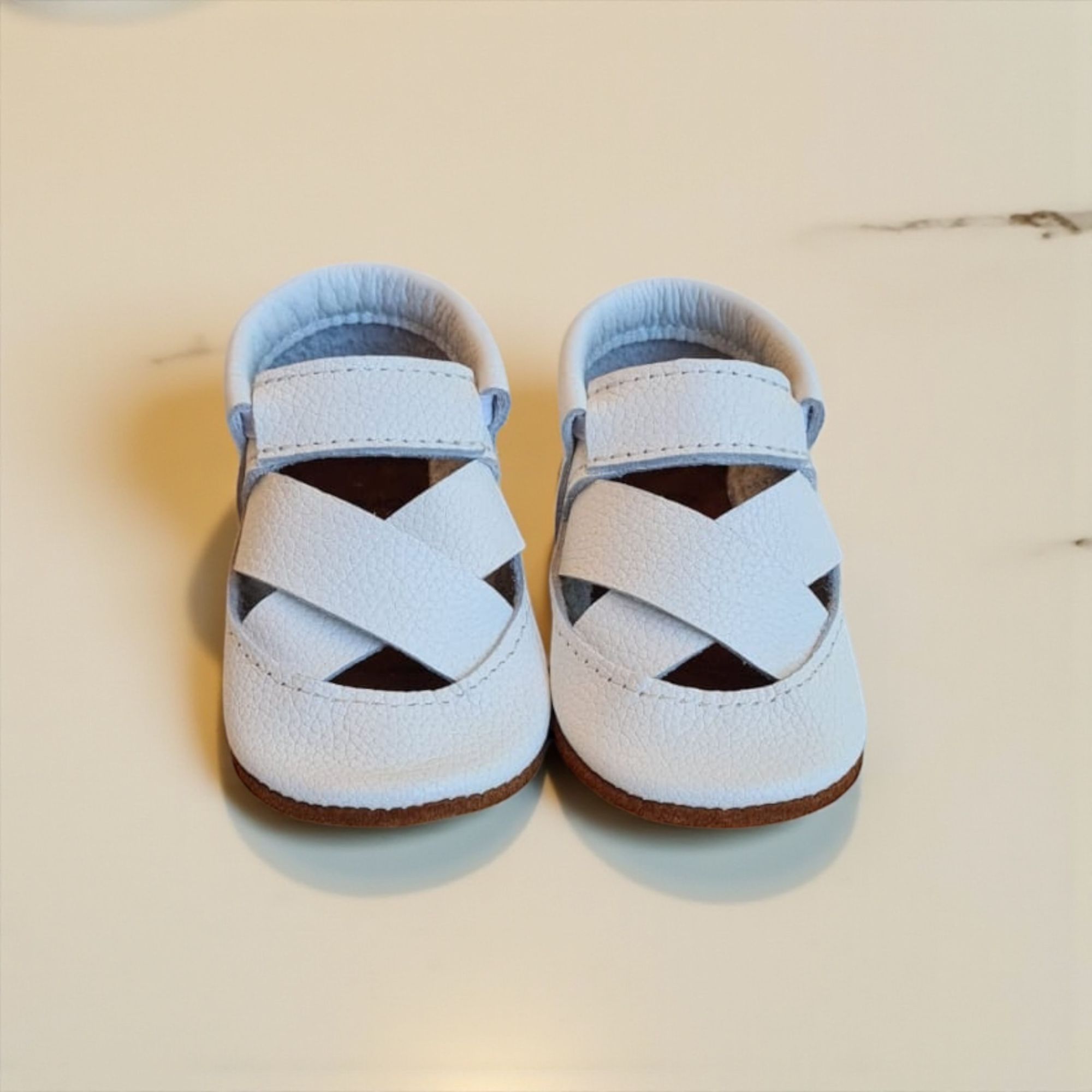 ZAPATOS JOLIE LAZO DORADO 100 % DE CUERO MINIMOX