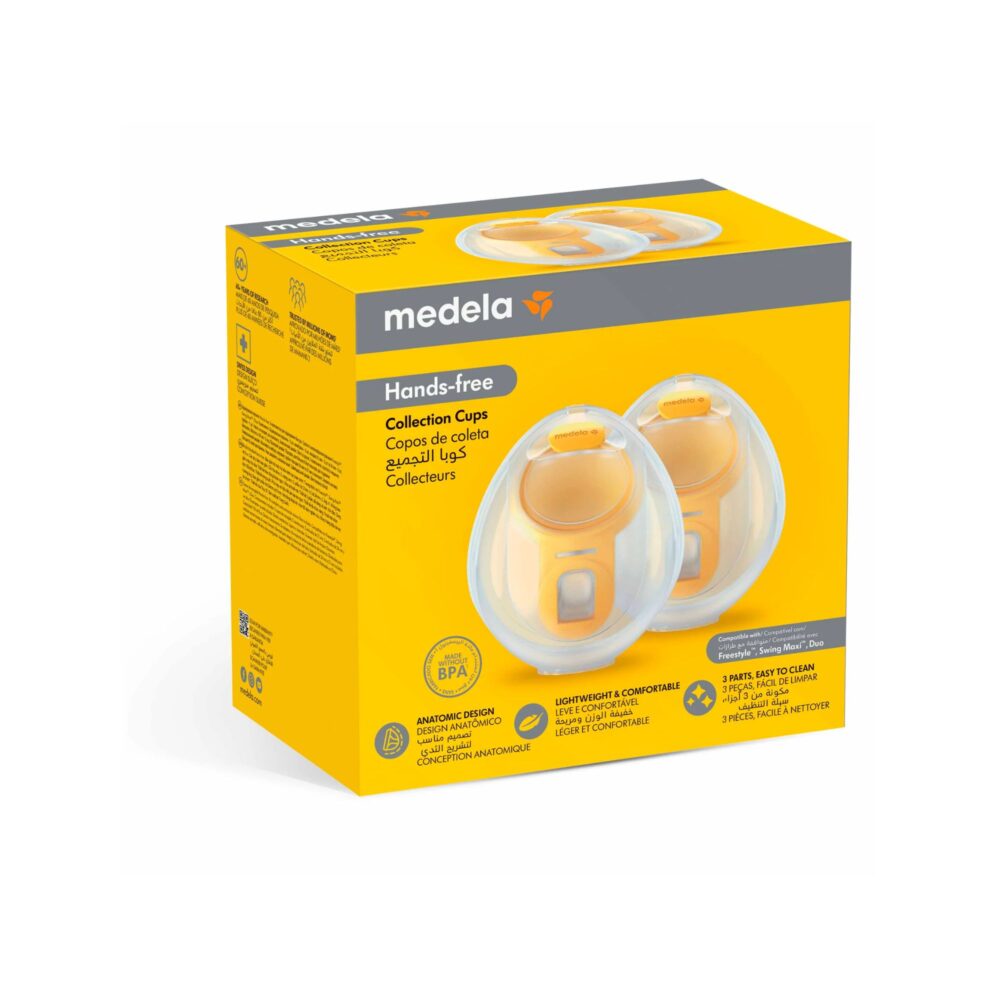 SET COMPLETO DE COPAS RECOLECTORAS HANDS FREE MEDELA