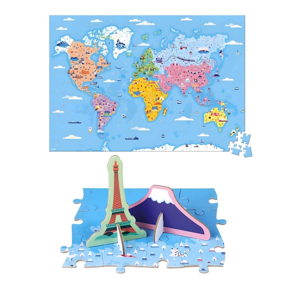 PUZZLE EDUCATIVO CURIOSIDADES DEL MUNDO 350 PIEZAS -JANOD