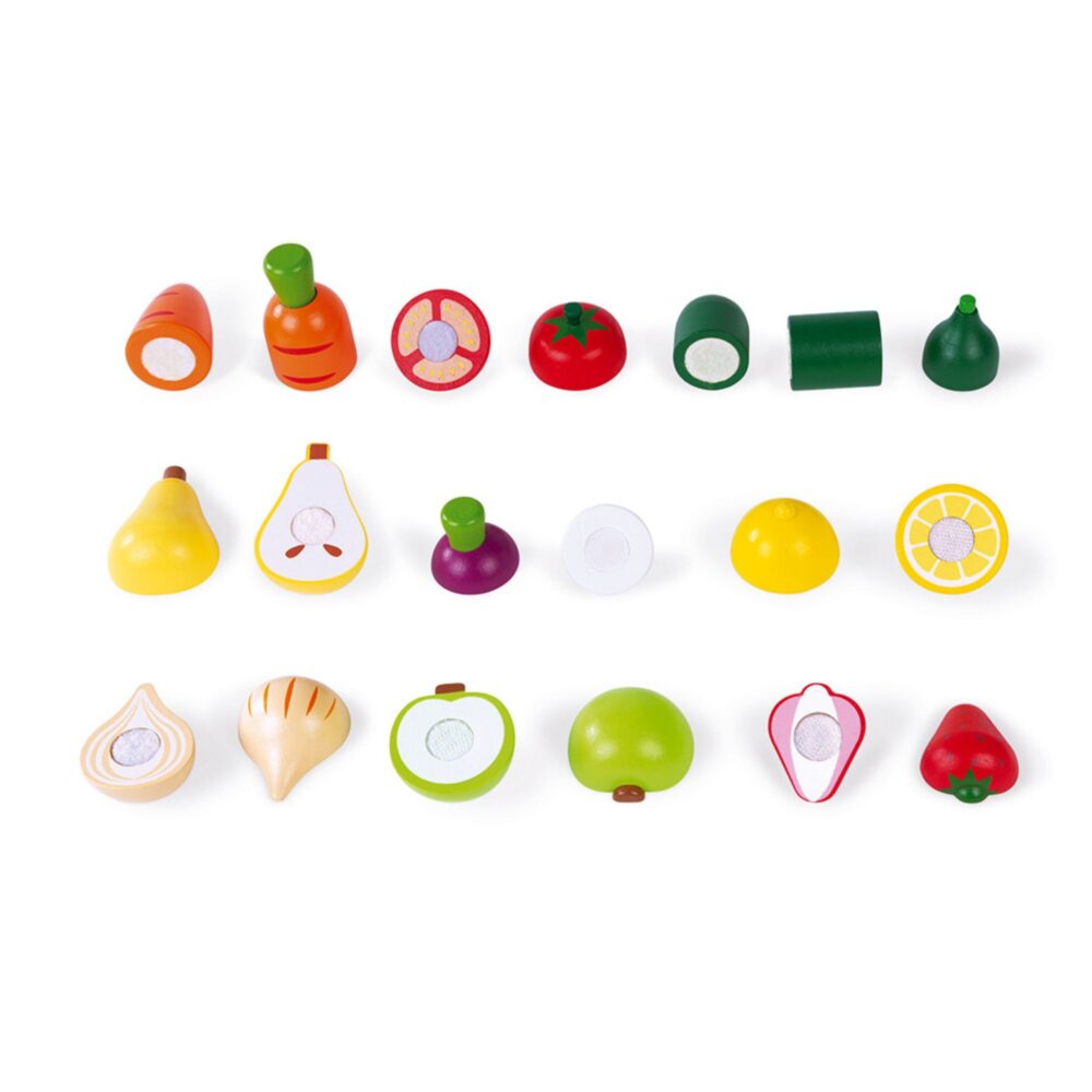 MAXI SET DE FRUTAS Y VERDURAS VELCRO GREEN MARKET JANOD