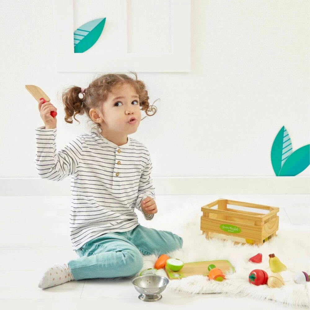 MAXI SET DE FRUTAS Y VERDURAS VELCRO GREEN MARKET JANOD